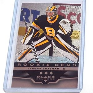 Jeremy Swayman Boston Bruins Goalie Rookie Gems Card Insert BD-36 2021/22